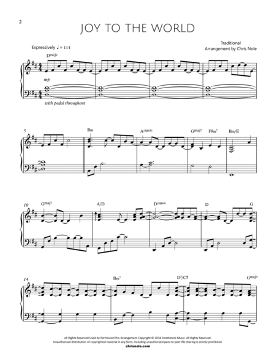 Joy to the World Joy to the World Piano Solo scores gallery preview page 2