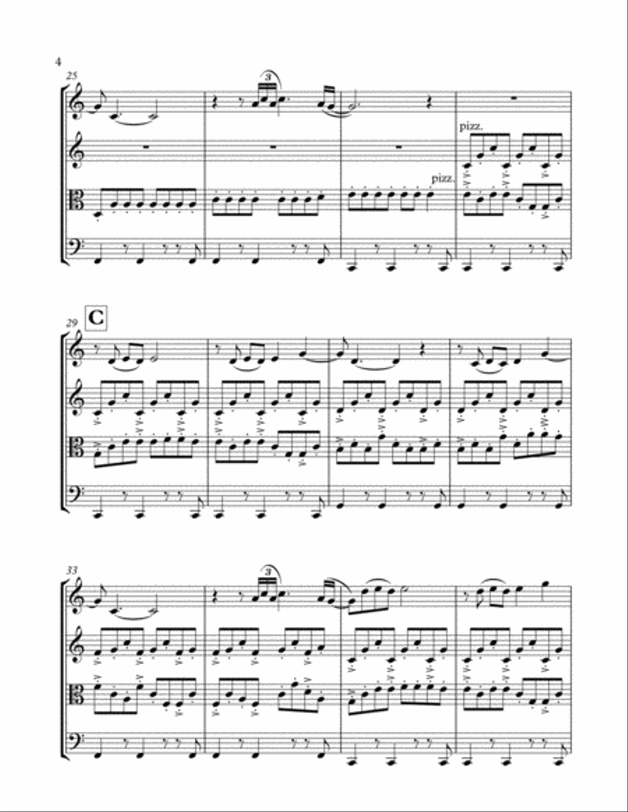 Yellow String Quartet scores gallery preview page 4