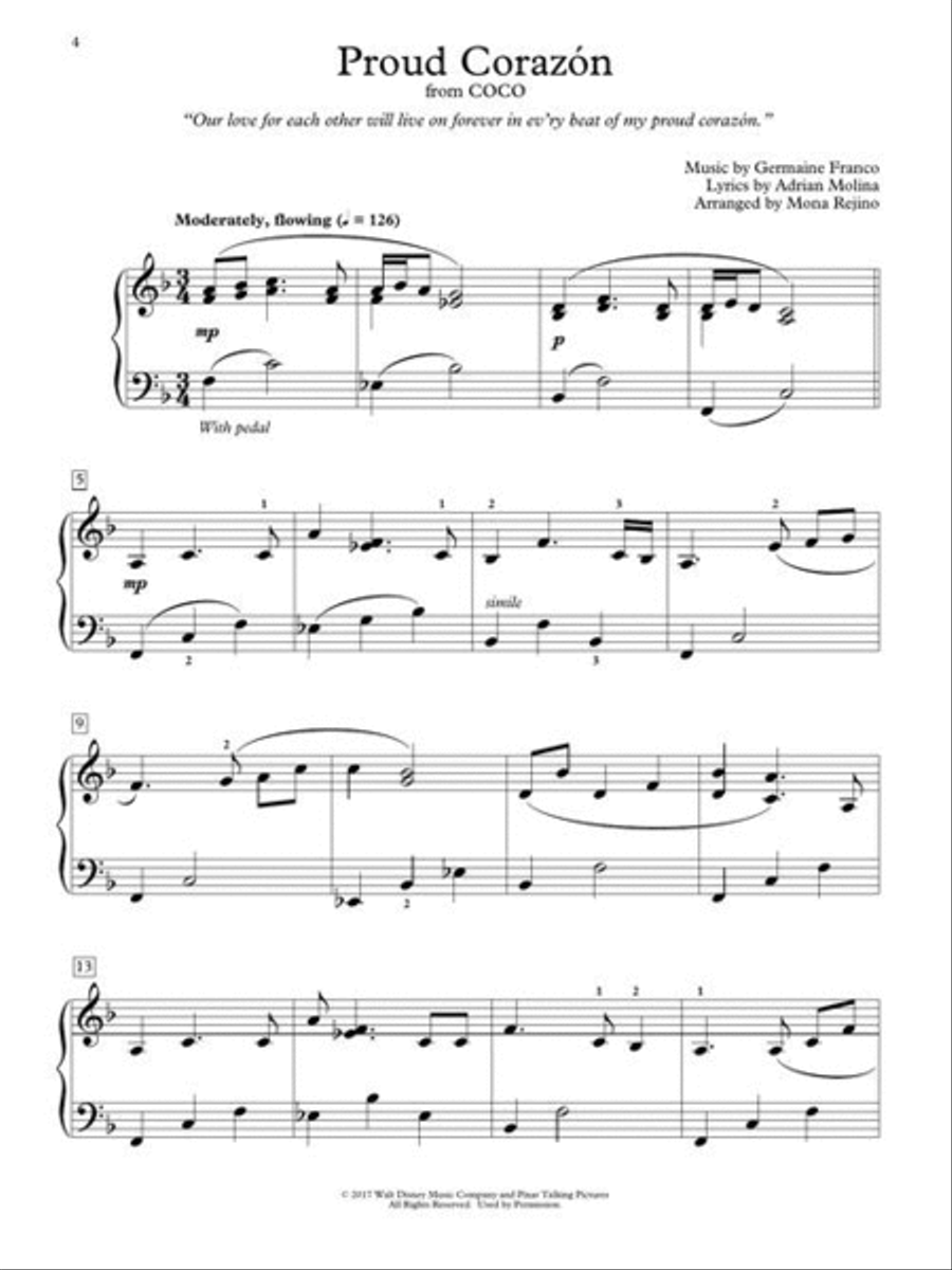 Piano Solos from Encanto, Frozen II, and Coco Piano Method scores gallery preview page 5