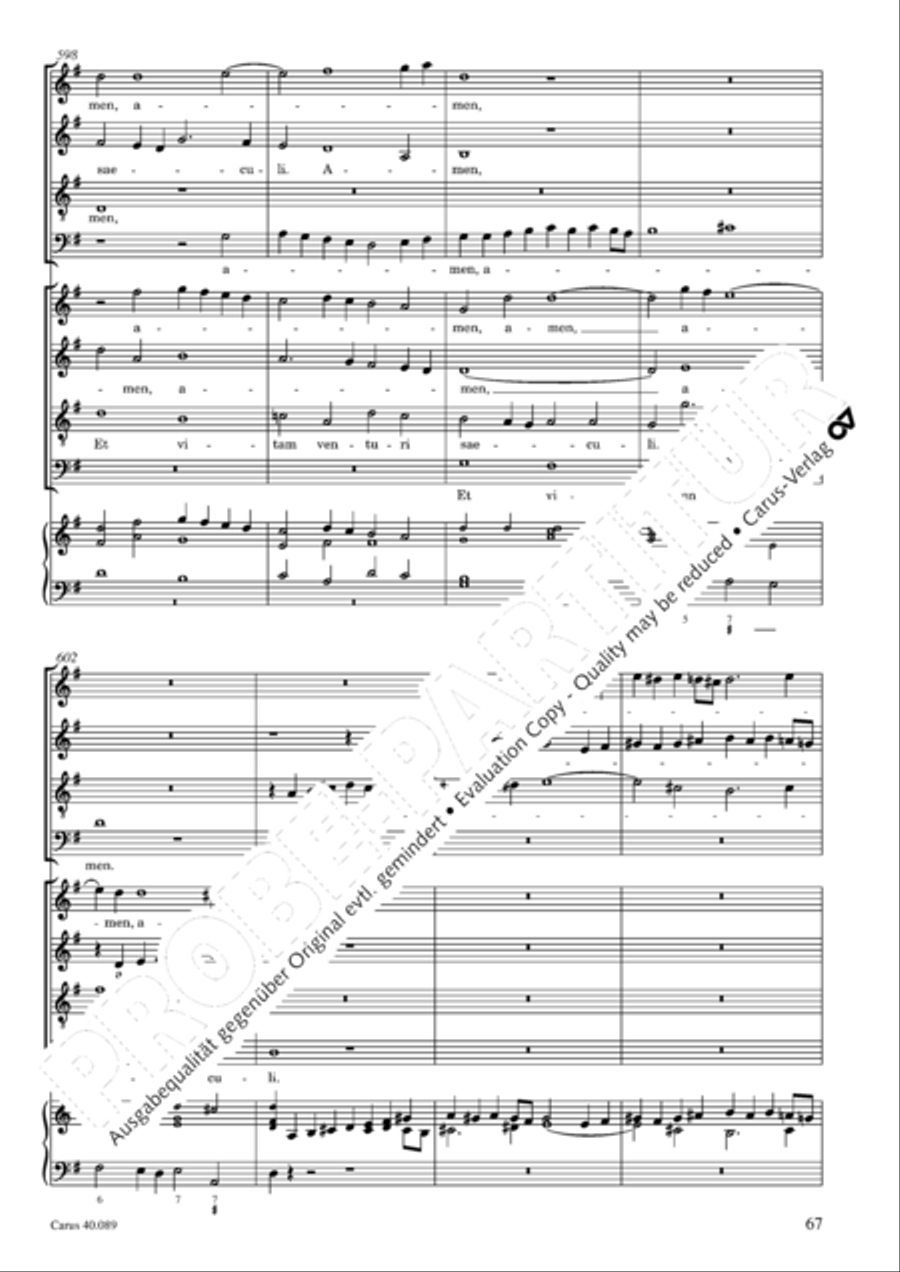 Credo a 8 voci 4-Part scores gallery preview page 68