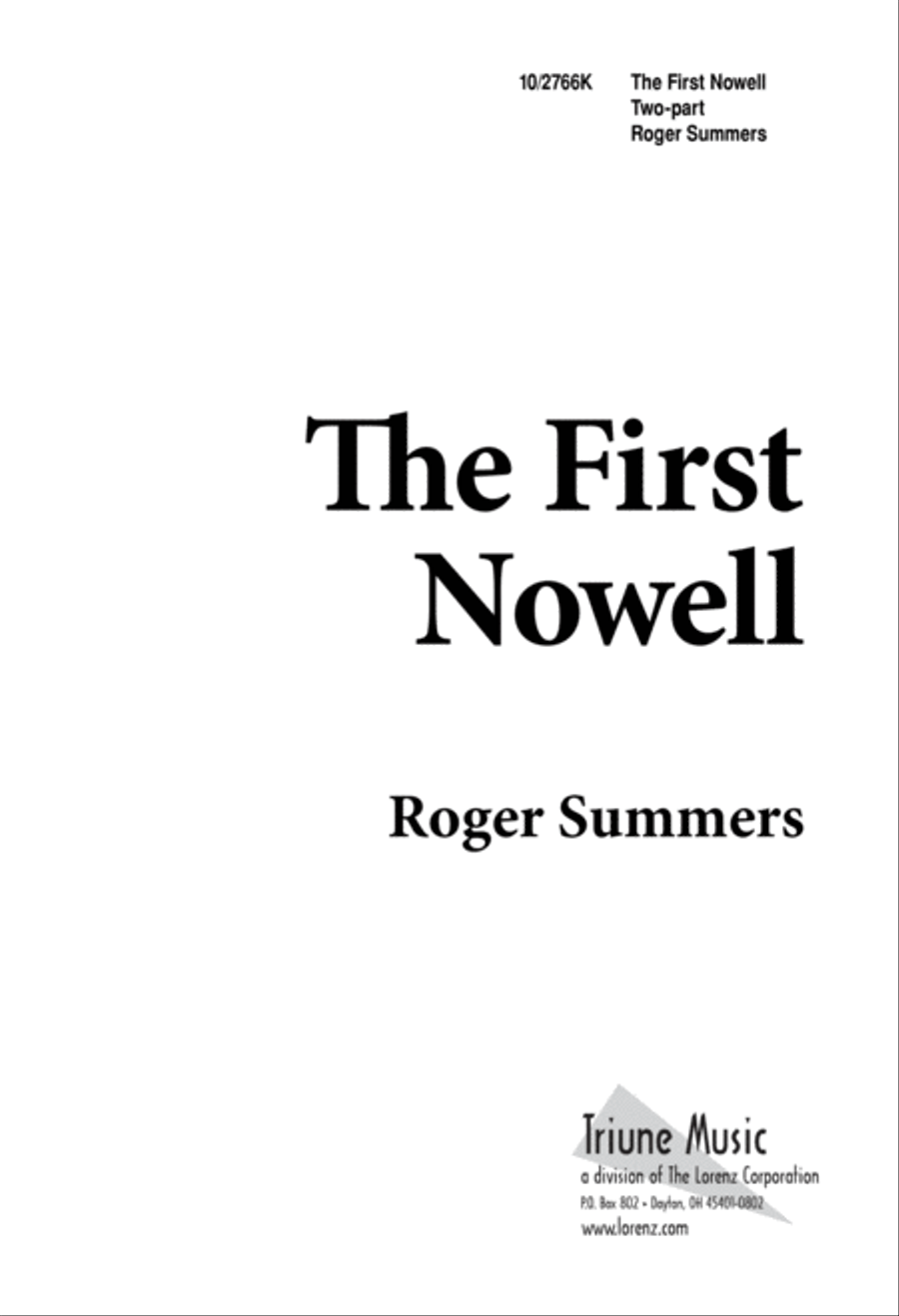 The First Nowell The First Nowell 2-Part scores gallery preview page 1