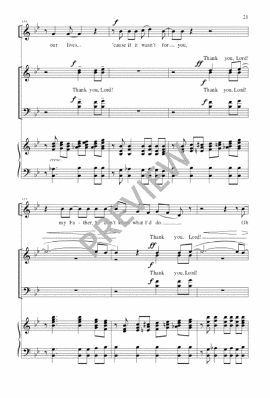 Thank You, Lord 4-Part scores gallery preview page 22