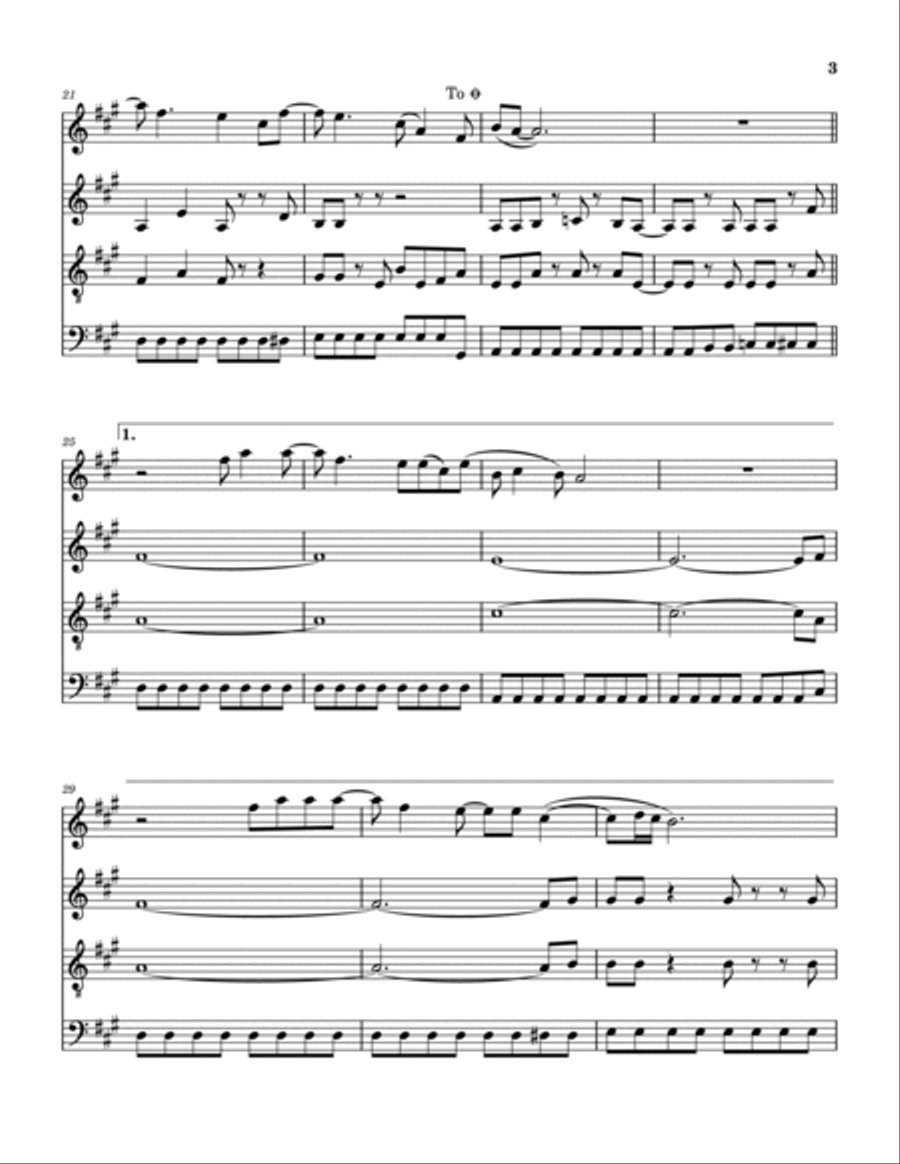 I'm Almost Ready I'm Almost Ready Saxophone Quartet scores gallery preview page 4