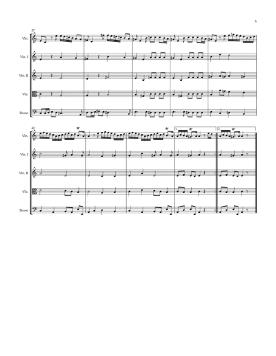 Sonata Op. 19 #1 String Orchestra scores gallery preview page 5