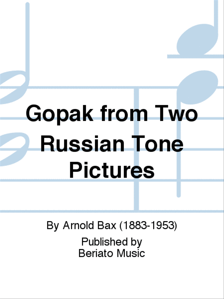 Gopak from Two Russian Tone Pictures Piano, Vocal, Guitar scores gallery preview page 1