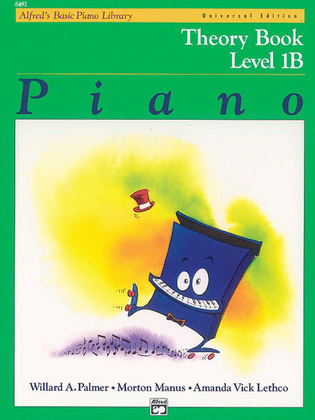 Book cover for Alfred's Basic Piano Course Theory, Level 1B