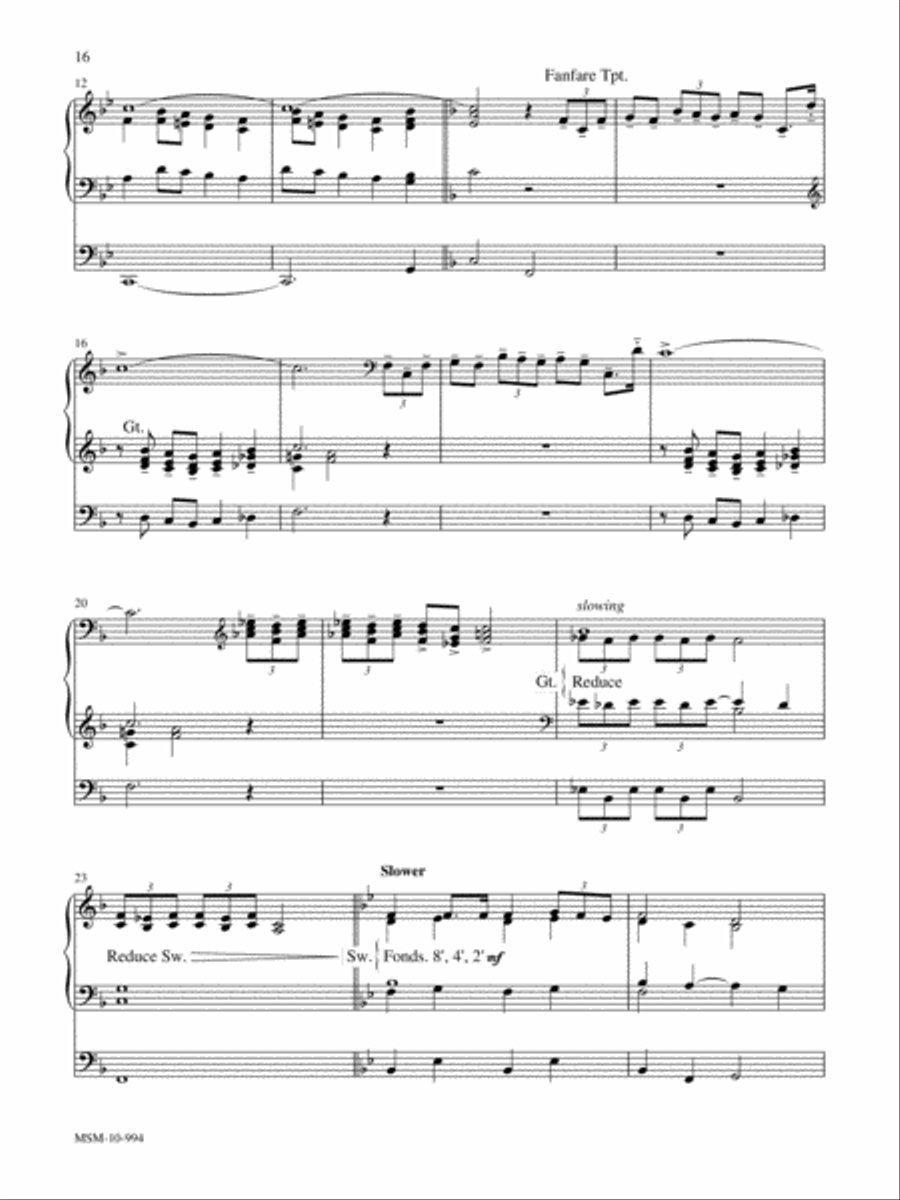 Marilyn Mason Music Library, Volume 5 Organ scores gallery preview page 7