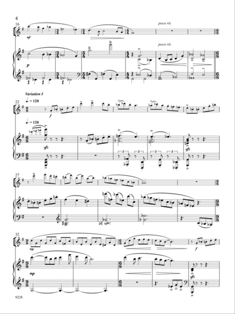 Sonata Célèbre Flute Solo scores gallery preview page 6