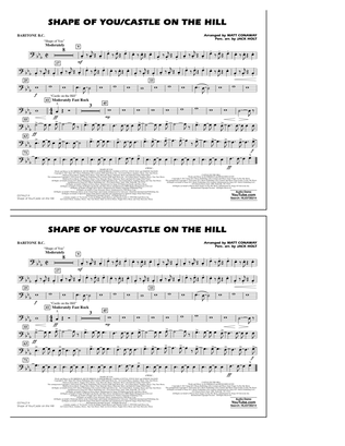 Book cover for Shape Of You/Castle On The Hill - Baritone B.C.