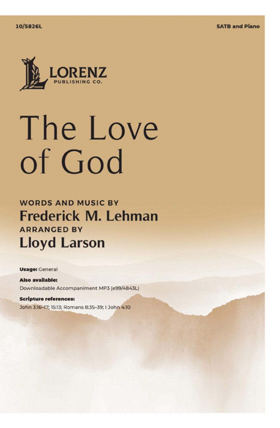 The Love of God The Love of God 4-Part scores gallery preview page 1
