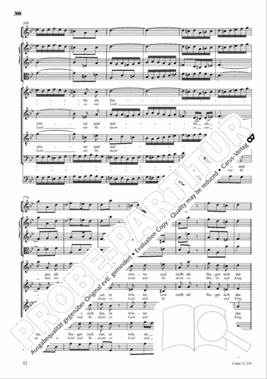 The Complete Sacred Vocal Works (Das geistliche Vokalwerk) Voice scores gallery preview page 309