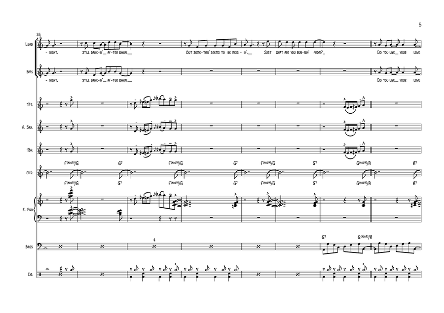 Bi-Coastal Jazz Ensemble scores gallery preview page 5