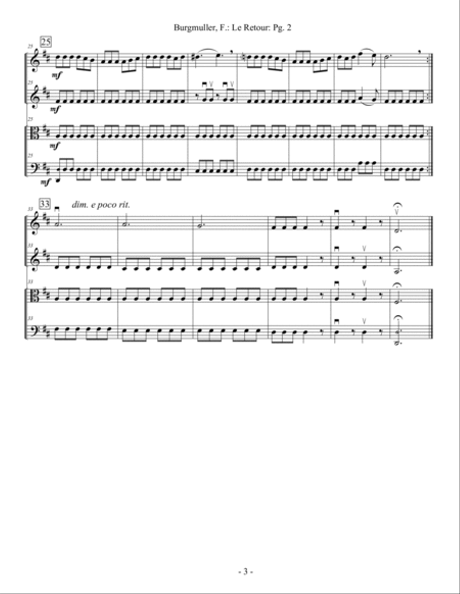 GRADED ENSEMBLES FOR STRINGS - VOLUME IV String Quartet scores gallery preview page 3