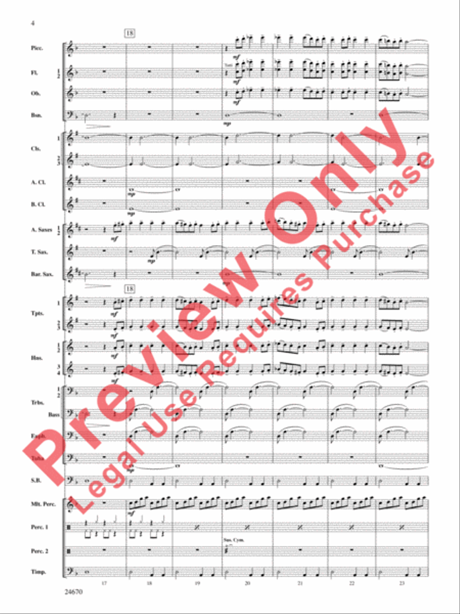 Tsunami Concert Band scores gallery preview page 5