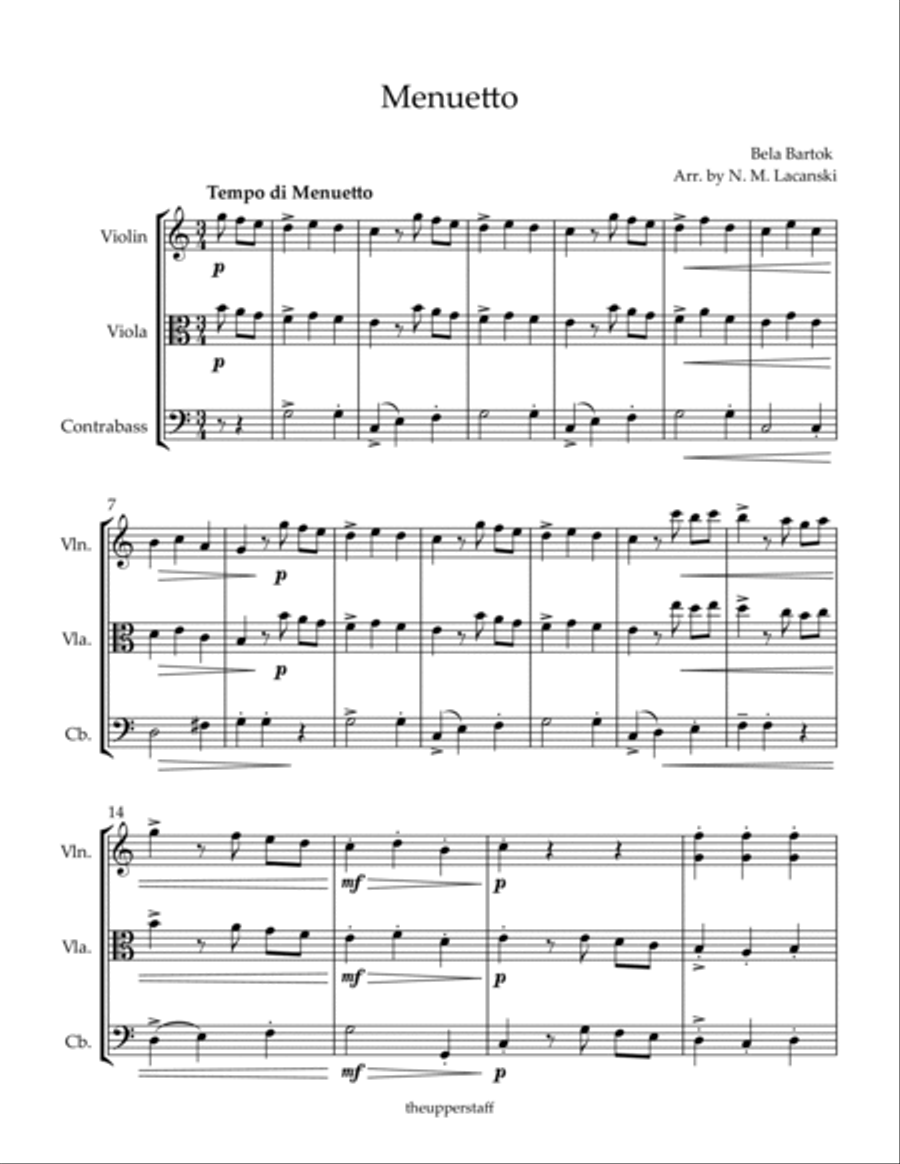 Menuetto String Trio scores gallery preview page 2