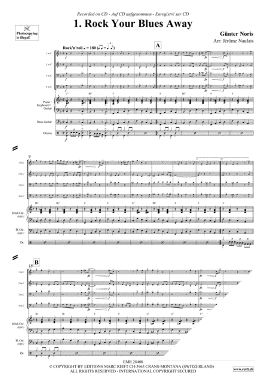 Let's Dance Volume 4 Brass Ensemble scores gallery preview page 3