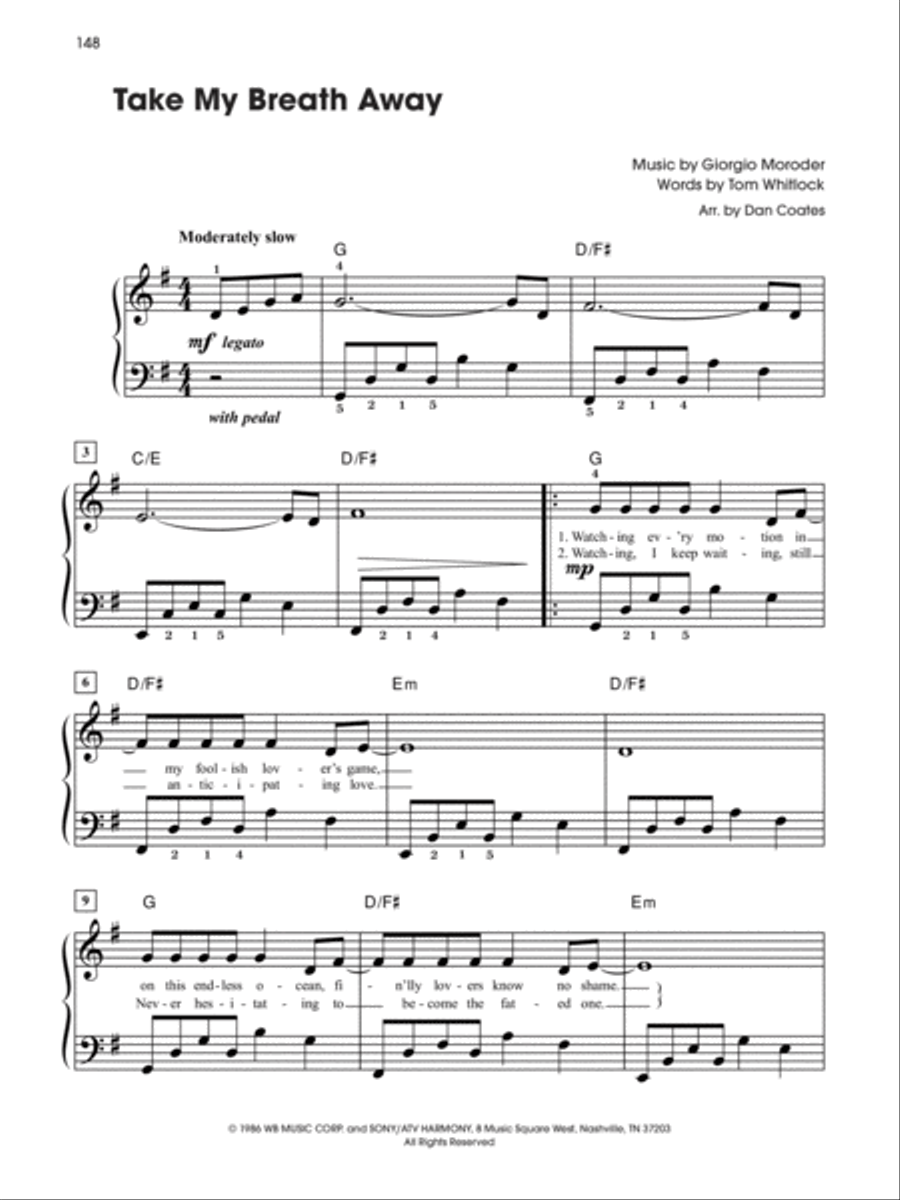 Pop & Movie Hits A to Z Pop & Movie Hits A to Z Easy Piano scores gallery preview page 13