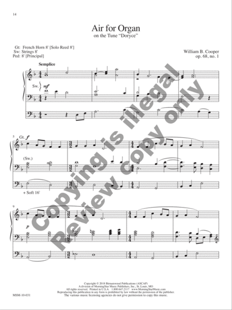 African-American Organ Music Anthology, Volume 8 Organ scores gallery preview page 6