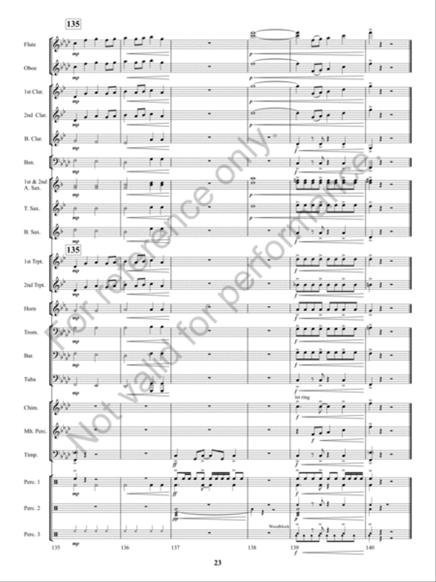 Kennesaw Mountain Celebration Concert Band scores gallery preview page 22