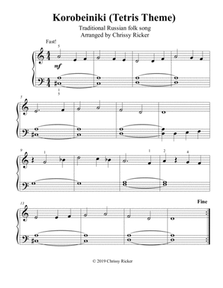 Korobeiniki (Tetris Theme) - big note piano solo