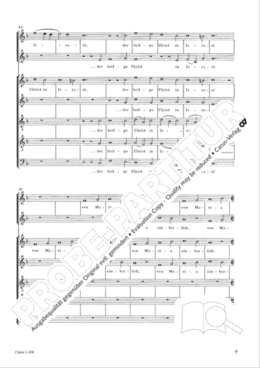 Singt, ihr lieben Christen all SATTB scores gallery preview page 9