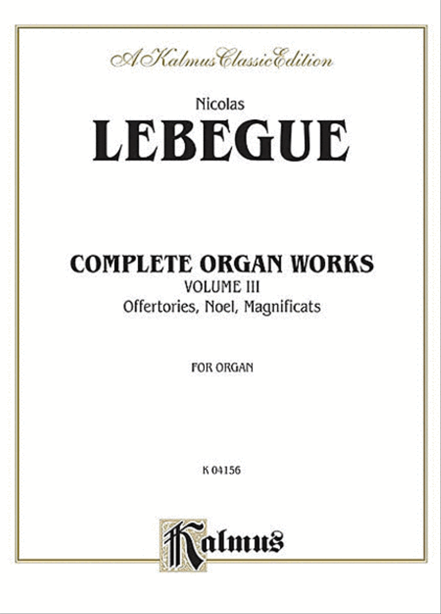 Complete Organ Works, Volume 3 Organ scores gallery preview page 1