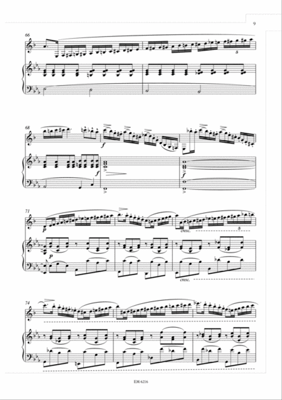 Concertino nr. 2 for Clarinet (Piano Reduction) Clarinet Solo scores gallery preview page 6