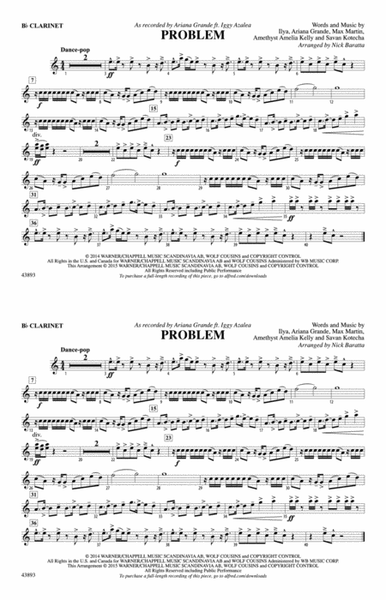 Problem: 1st B-flat Clarinet