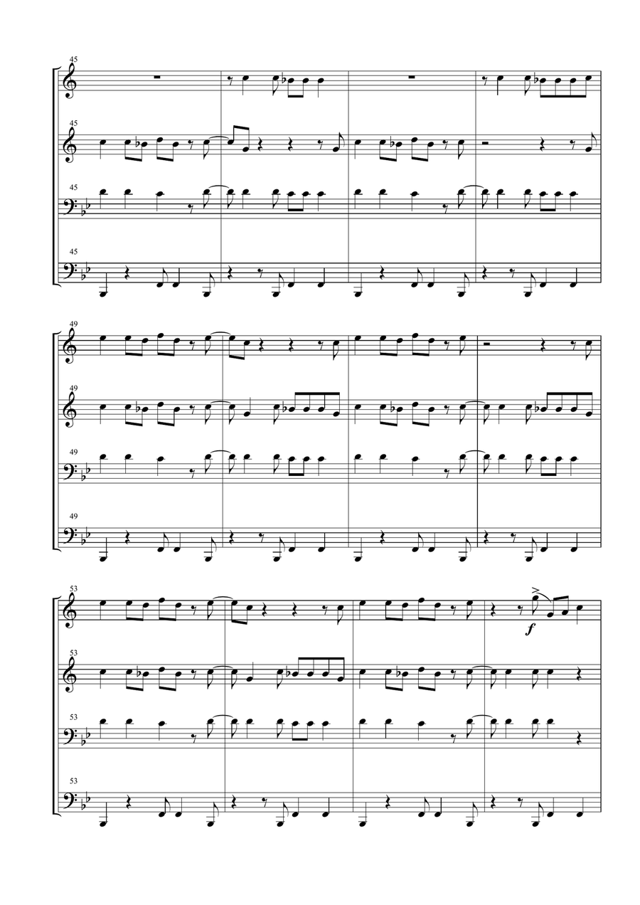 Tequila Tequila Brass Ensemble scores gallery preview page 5