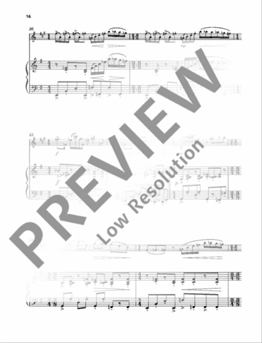 Sonate B-Flat Clarinet scores gallery preview page 17