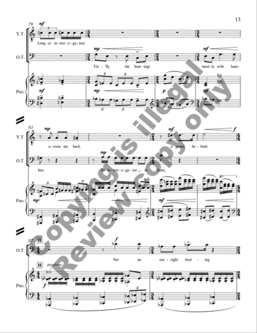 Glory Denied (Piano/Vocal Score) Glory Denied (Piano/Vocal Score) Bassoon scores gallery preview page 15