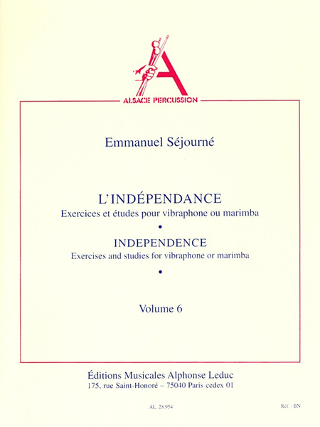 Independance - Vibraphone Ou Marimba/Vol.6