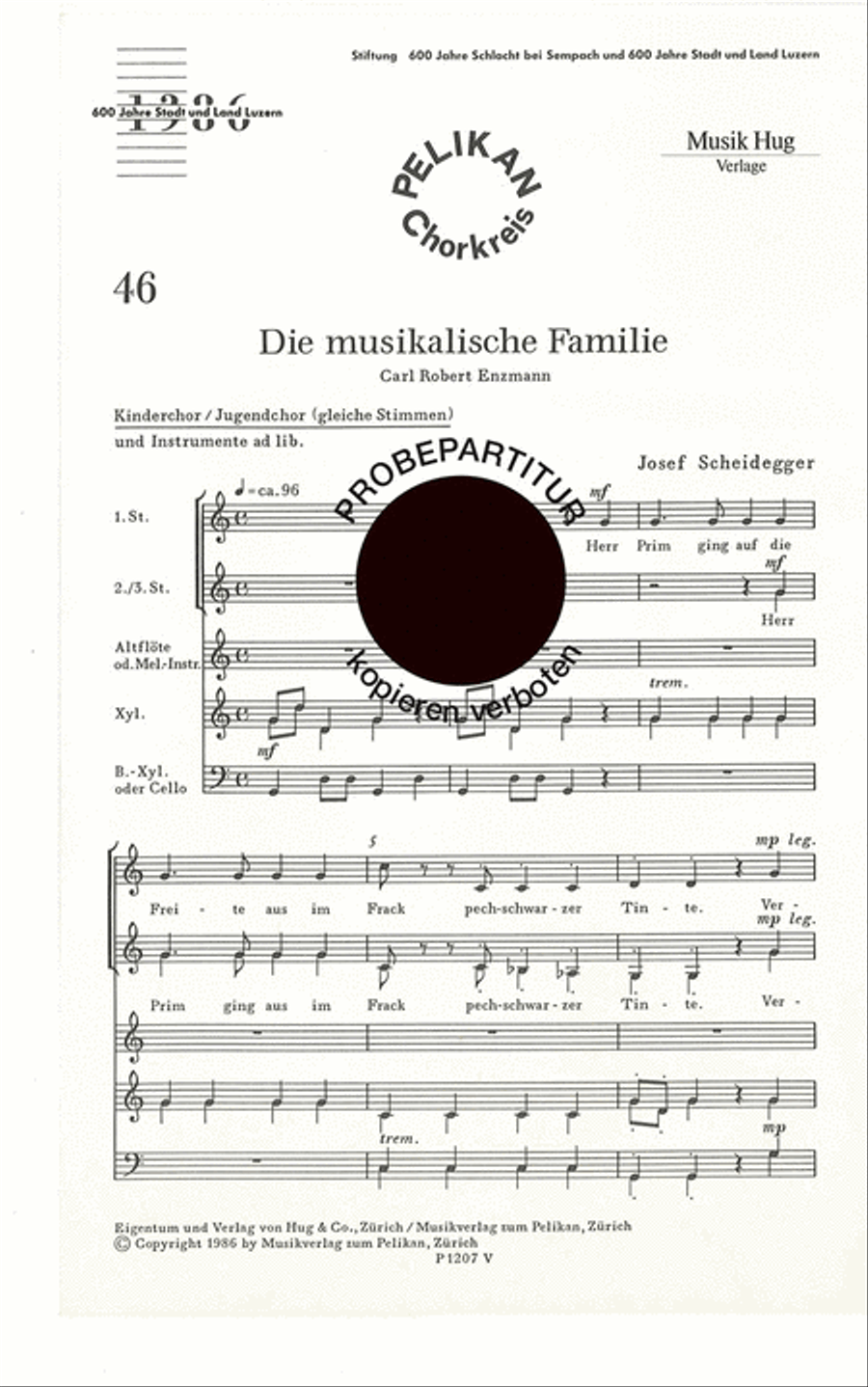 Musikalische Familie Musikalische Familie Children's Choir scores gallery preview page 1