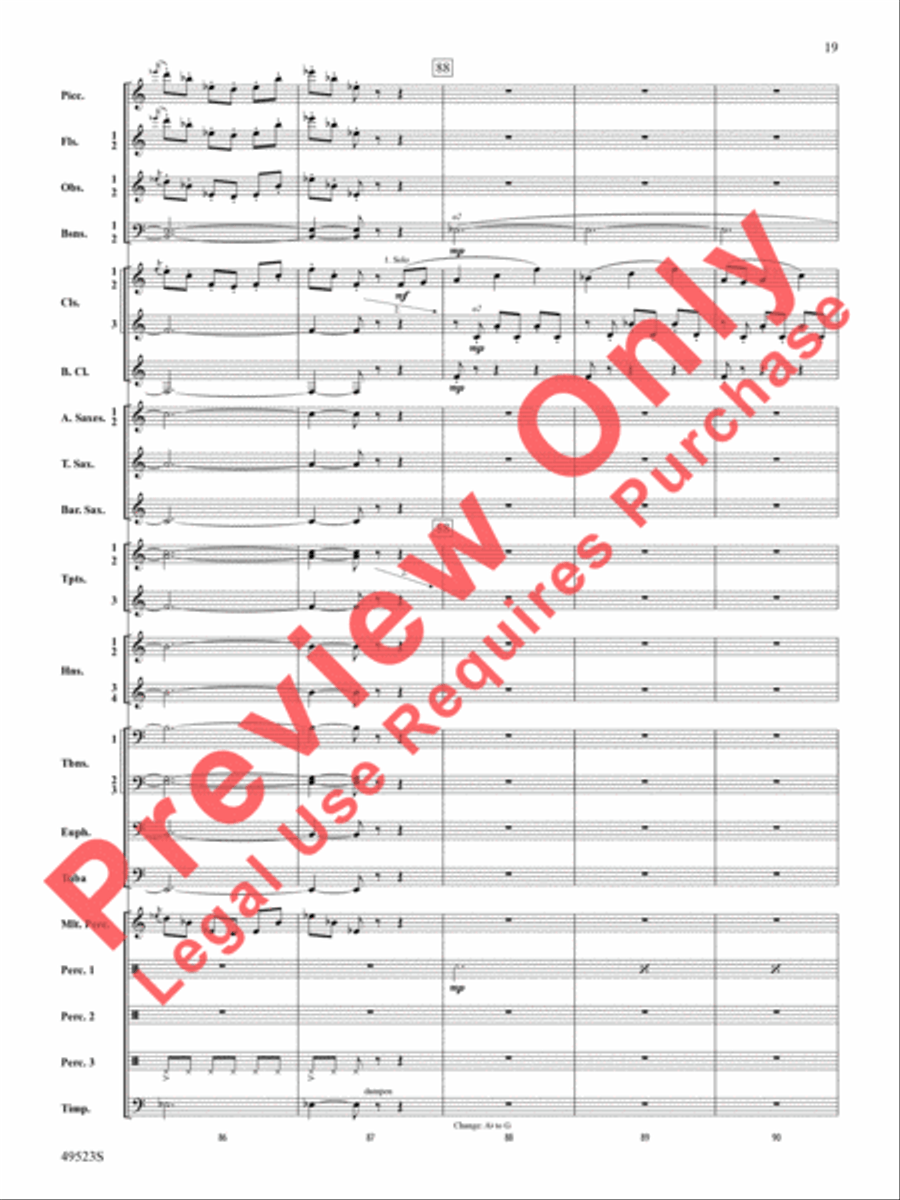 Life Eternal Concert Band scores gallery preview page 20
