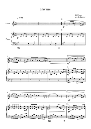 Pavane, Gabriel Faure, For Violin & Piano