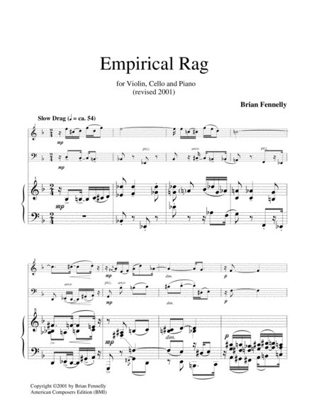 [Fennelly] Empirical Rag (for Piano Trio)