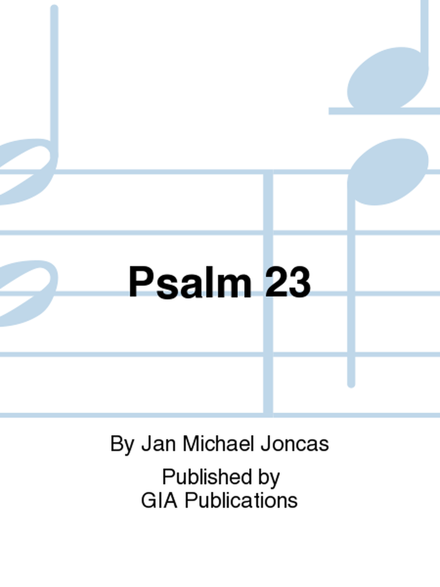 Psalm 23 - SATB edition image number null
