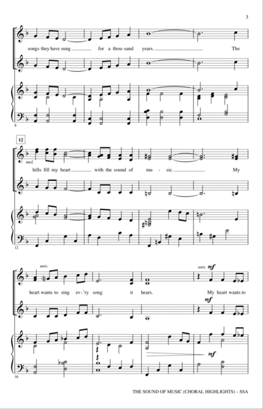 The Sound Of Music (Choral Highlights) (arr. John Leavitt) SSA scores gallery preview page 2