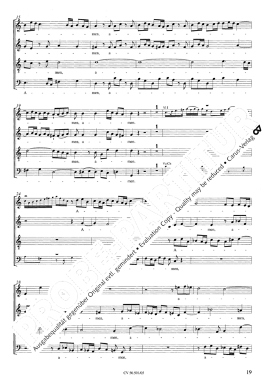 Mass in C Major 4-Part scores gallery preview page 20