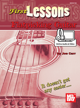 Book cover for First Lessons Flatpicking Guitar