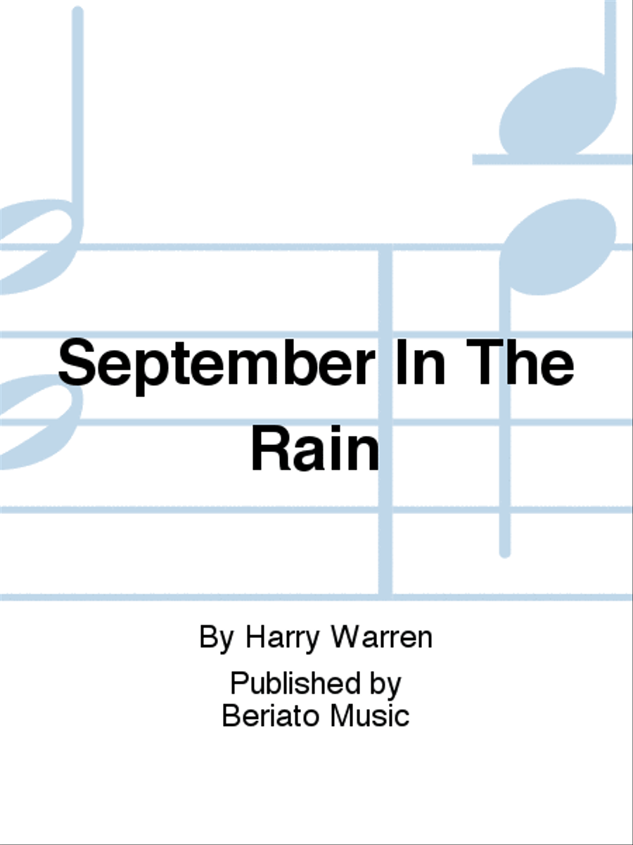 September In The Rain Piano, Vocal, Guitar scores gallery preview page 1