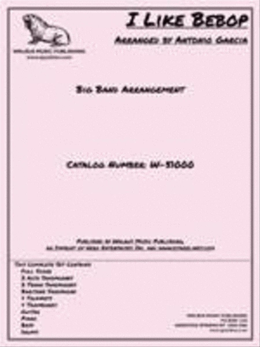I Like Bebop I Like Bebop Big Band scores gallery preview page 1