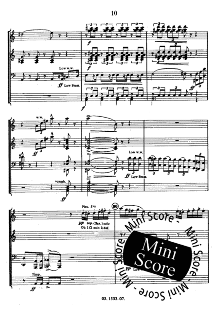 Rossini's Birthday Party Concert Band scores gallery preview page 14