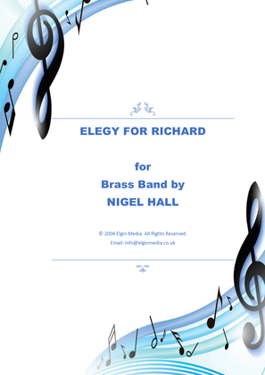Book cover for Elegy for Richard - Brass Band