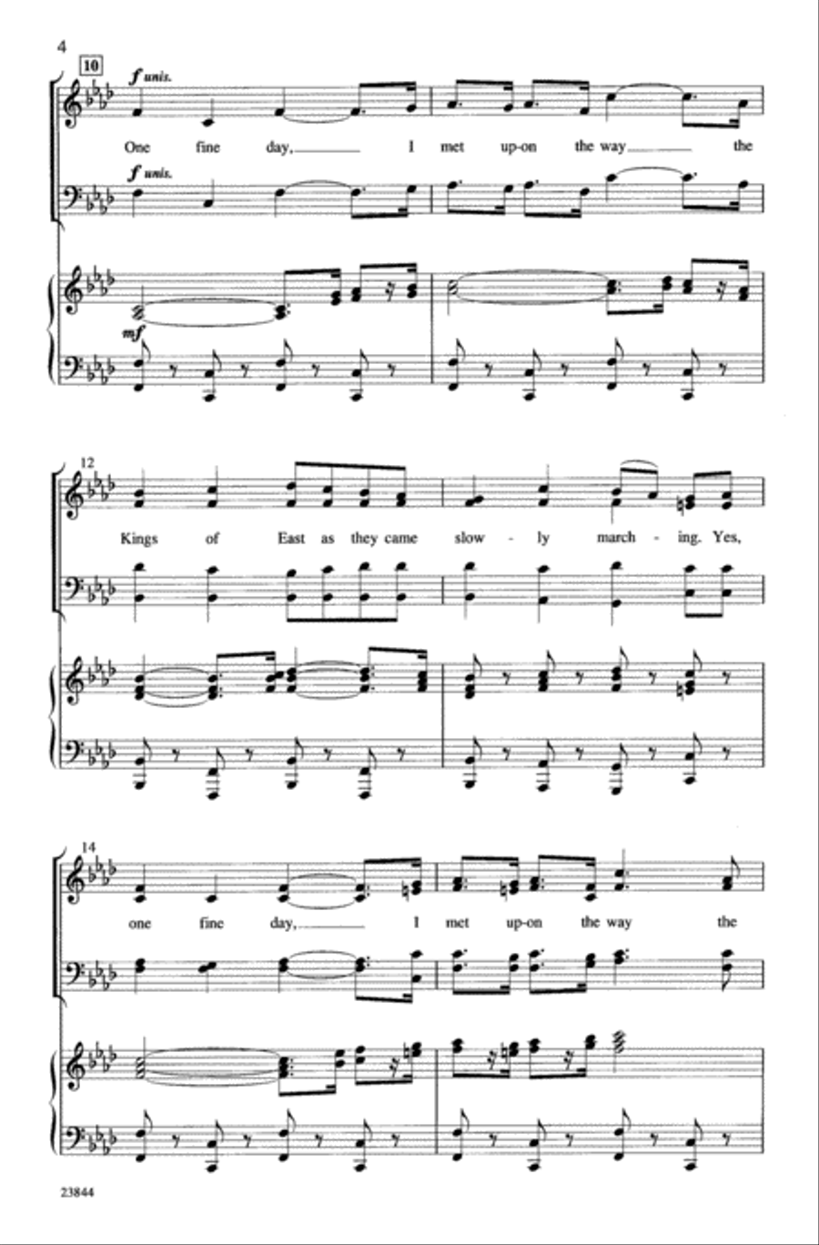 March of the Kings March of the Kings 4-Part scores gallery preview page 16