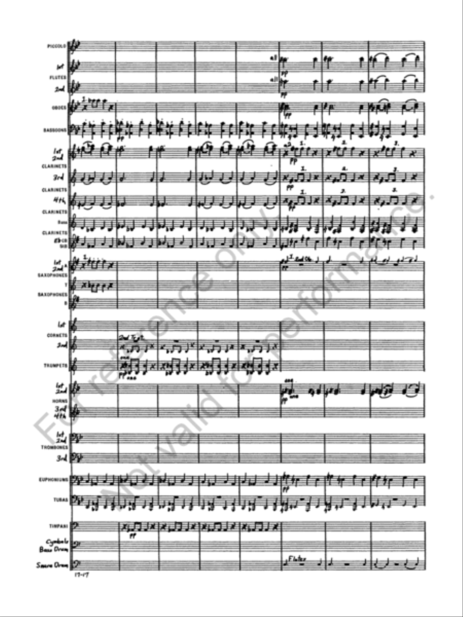 Marche Militaire Francaise Concert Band scores gallery preview page 19