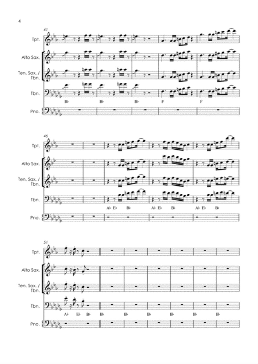 Hard To Handle Tenor Saxophone scores gallery preview page 6