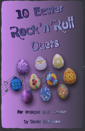 Book cover for 10 Easter Rock'n'Roll Duets for Trumpet and Clarinet