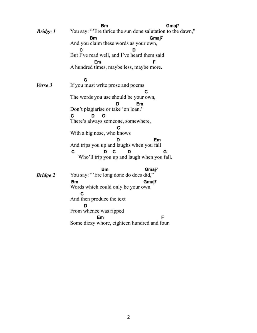 Cemetry Gates Easy Guitar scores gallery preview page 2
