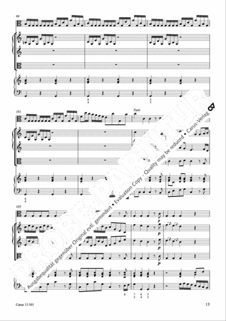 Concerto in C major Violin scores gallery preview page 16